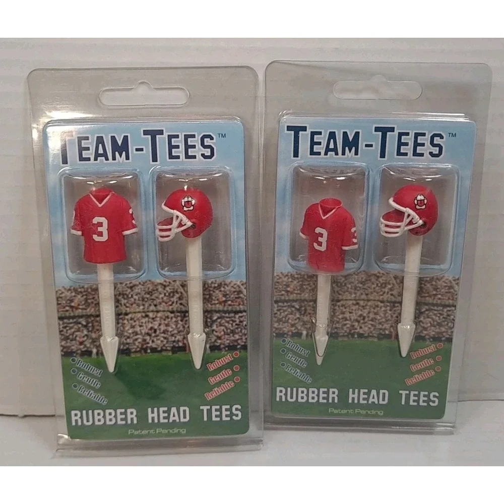 NIP South Dakota Coyotes Golf‎ Pro Rubber Head Golf Tees, 4 Total Golf Tees